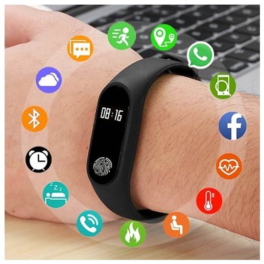 Buy Center Fitness Smart Bracelet for Men & Women - Casual Style, USB Charging - Buy Center