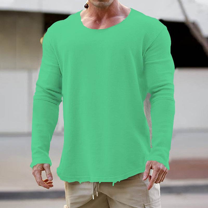 Buycenter Men's Casual Loose Sweatshirt - Comfortable Solid Colors - Buy Center