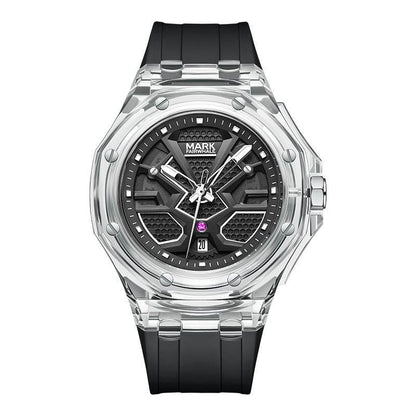 Buy Center Luminous Waterproof Quartz Watch - Stylish Acrylic & Silicone - Buy Center