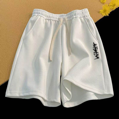 Buycenter Vintage Letter Print Loose Summer Shorts for Men - Stylish & Comfortable - Buy Center