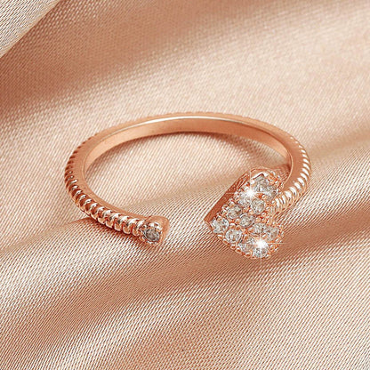 Buy Center Heart-Shaped Ring - Stylish Japanese & Korean Design for Women - Buy Center