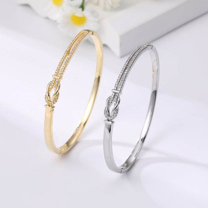 Buy Center Infinite Symbol Bracelet - Stylish Zircon Knotted Design - Buy Center