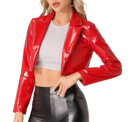 European American Short Motorcycle Jacket - Unisex Spandex Coat 2025 - Buy Center