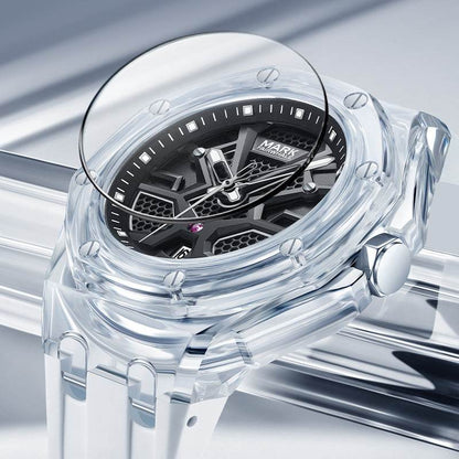 Buy Center Luminous Waterproof Quartz Watch - Stylish Acrylic & Silicone - Buy Center