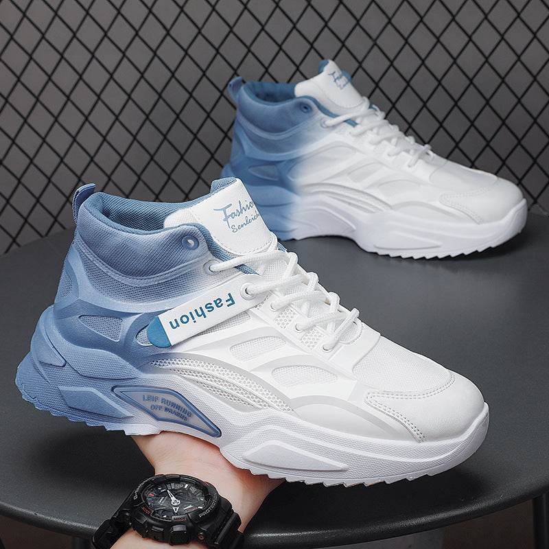 Men's Casual High-Top Sports Shoes - Thick Bottom, Wear-Resistant Design - Buy Center