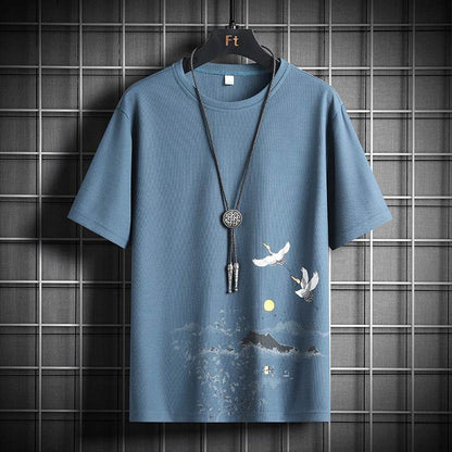 Casual Loose Men's Short Sleeve Shirt - Summer Cartoon Print Tops 2025 - Buy Center