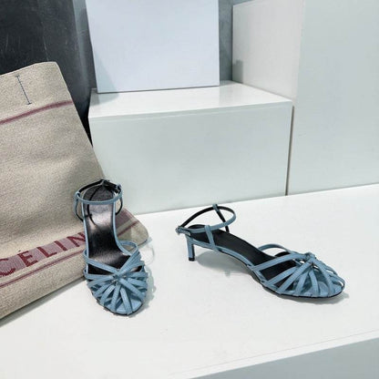 Buycenter Vintage Hollow-out Roman Sandals - Trendy Mid Heel for Women - Buy Center