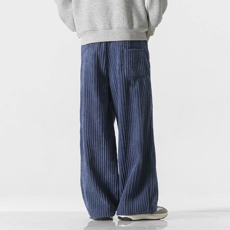 Buycenter Casual Straight-Leg Corduroy Pants - Available in Multiple Colors - Buy Center