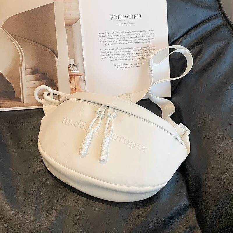 Buycenter Women's White Chest Bag - Casual Crossbody Shoulder Style - Buy Center