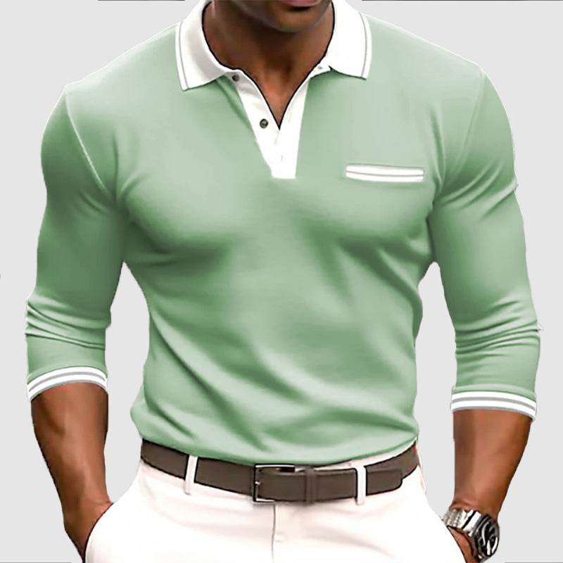 Men's Long Sleeve Button Sweatshirt - Stylish Sportswear for Autumn - Buy Center
