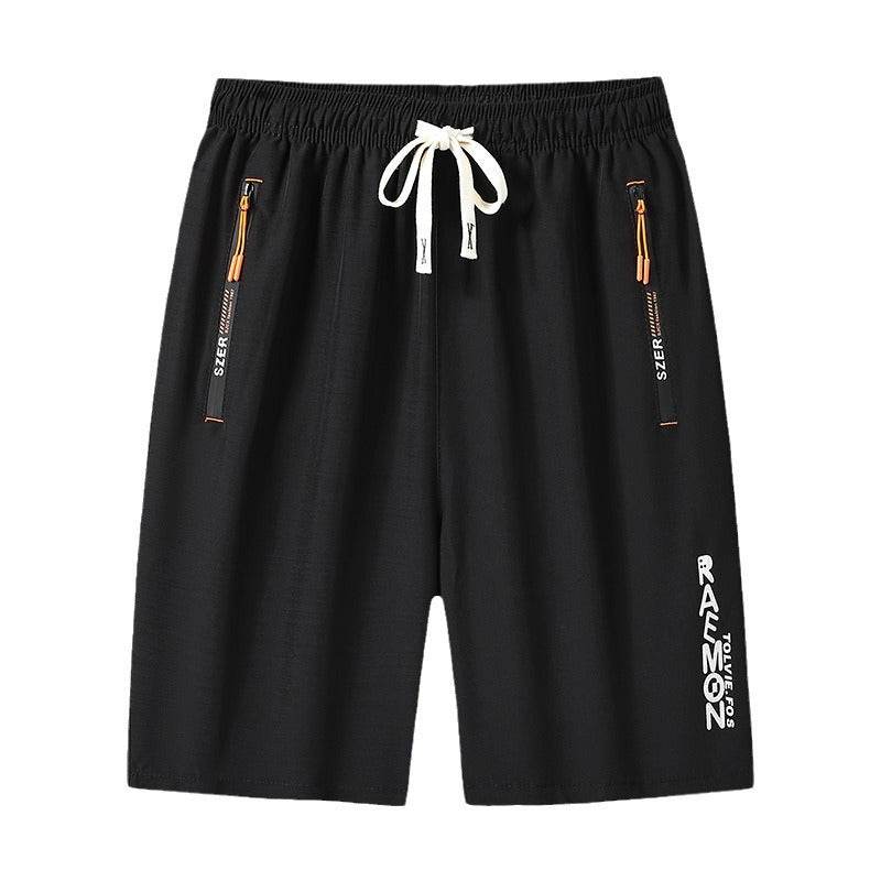 Buycenter Men's Loose Fifth Pants - Breathable Micro-Elastic Casual Wear - Buy Center