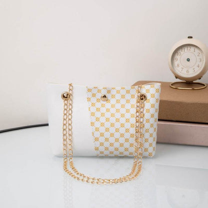Dotted Prints Chain Shoulder Bag - Stylish PU Messenger for 2025 - Buy Center