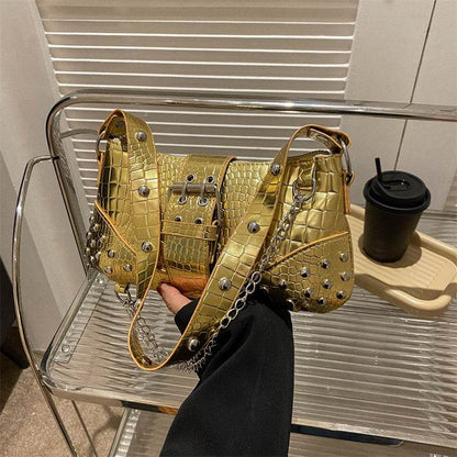 Fashionable Texture Shoulder Handbag - Stylish Urban Design for Commuters - Buy Center