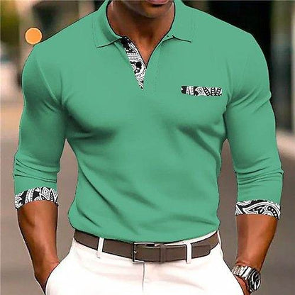 Men's Long Sleeve Button Sweatshirt - Stylish Sportswear for Autumn - Buy Center