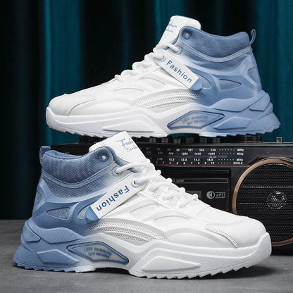 Men's Casual High-Top Sports Shoes - Thick Bottom, Wear-Resistant Design - Buy Center