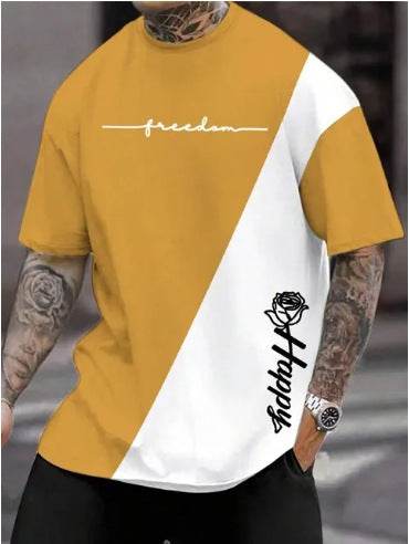 Buycenter Men's Casual 3D Digital Print Short Sleeve Shirt - Size XXS to 6XL - Buy Center