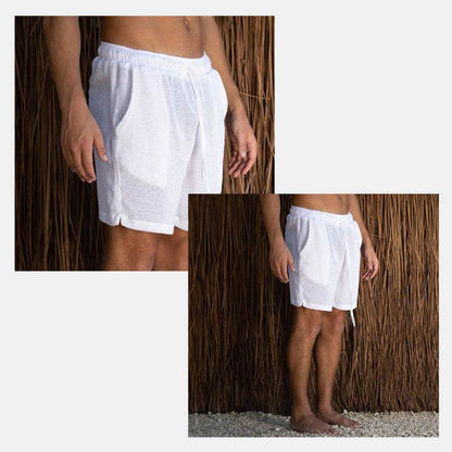 Buycenter Men's Solid Color Cotton Shorts - Casual, Micro Elasticity - Buy Center