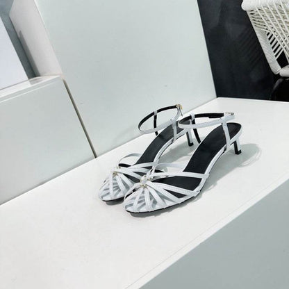 Buycenter Vintage Hollow-out Roman Sandals - Trendy Mid Heel for Women - Buy Center