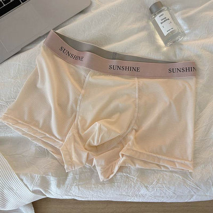 Lightweight Men's Ice Silk Shorts - Trendy Summer Colors for Comfort - Buy Center