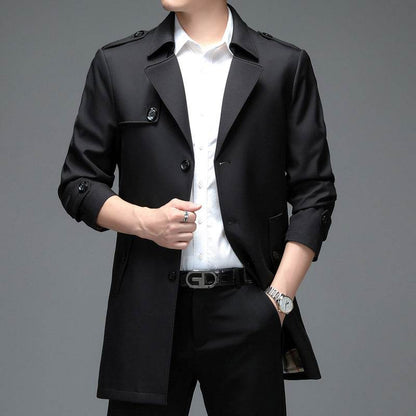 High-End Plus Size Men's Trench Coat - Casual Stylish Jacket 2025 - Buy Center