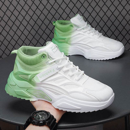 Men's Casual High-Top Sports Shoes - Thick Bottom, Wear-Resistant Design - Buy Center