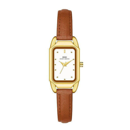 Women's Retro Square Belt Watch - Stylish Leather Strap for Modern Elegance - Buy Center