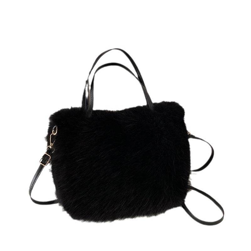Furry Pearl Crossbody Bag - Plush Handbag in 4 Trendy Colors - Buy Center
