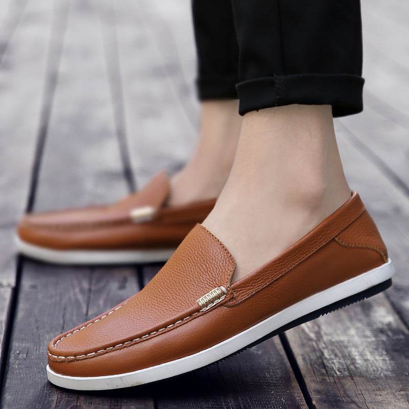 Men's Casual Leather Shoes - Soft Bottom, Breathable Summer Style 2025 - Buy Center