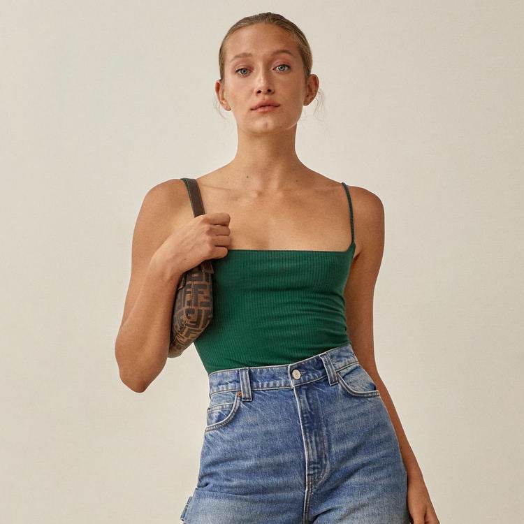 Buycenter Slim Fit Off-Shoulder Camisole - Short Length for Women - Buy Center