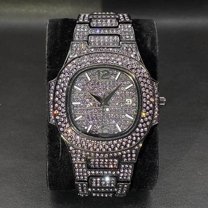 Buycenter Full Diamond Rap Hip Hop Watch - Trendy Urban Style 2025 - Buy Center