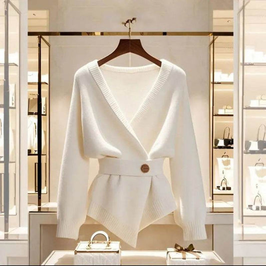 Buycenter Women's Beautiful Blue Sweater - Stylish Pullover for Commuting - Buy Center