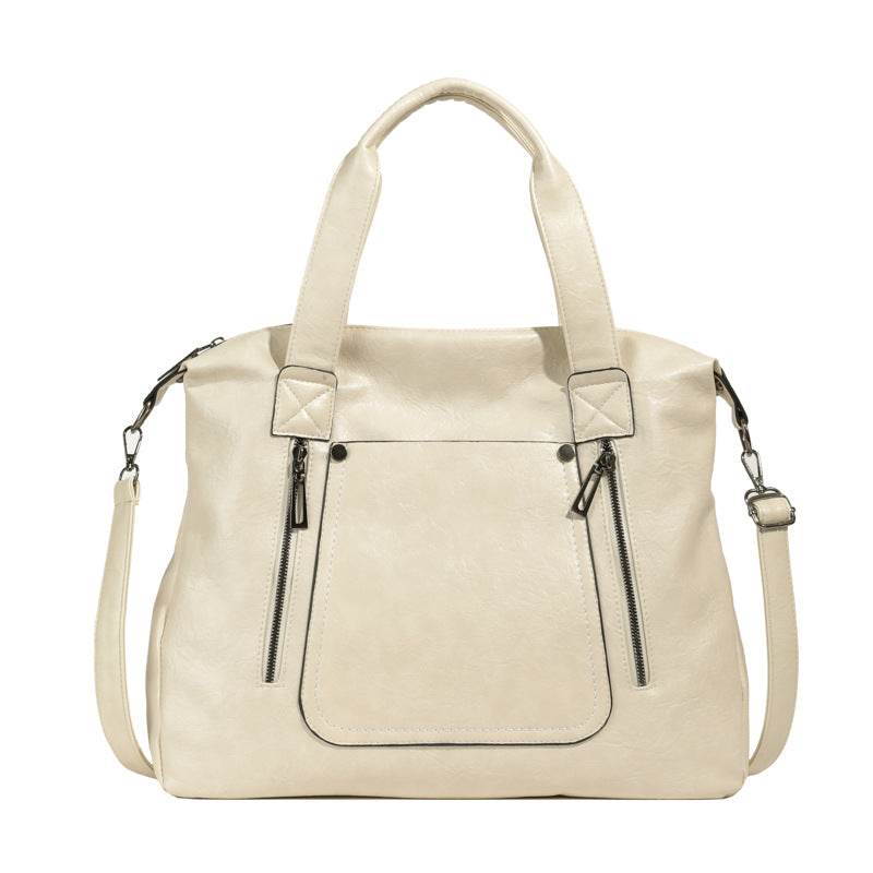 Retro Women's Crossbody Bag - Soft PU One-Shoulder Tote in Stylish Colors - Buy Center