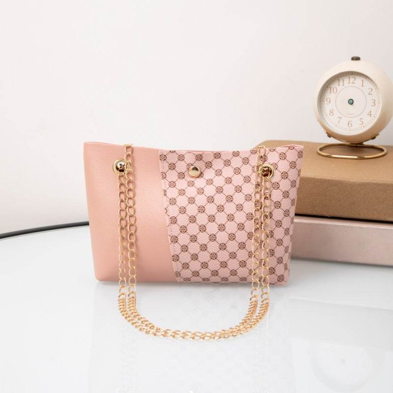 Dotted Prints Chain Shoulder Bag - Stylish PU Messenger for 2025 - Buy Center