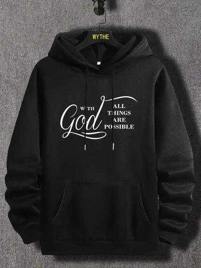 Buycenter Velvet Fall Winter Hoodie - Stylish Printed Pullover for Men - Buy Center