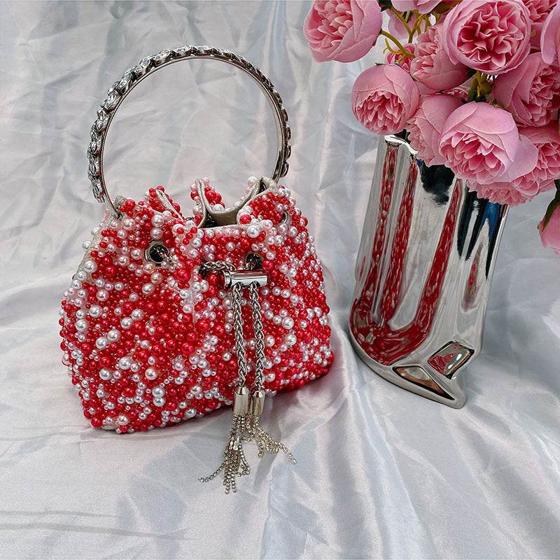 Buycenter Women's Fashion Tassel Crossbody Bag - Retro Bucket Style - Buy Center