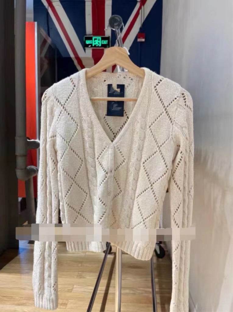 Retro High Waisted Sweater for Women - Slimming Long Sleeve Style - Buy Center