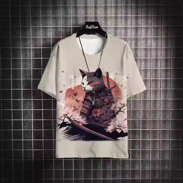 Buycenter Men's Casual Summer Japanese Short Sleeve - Printed Styles Available - Buy Center