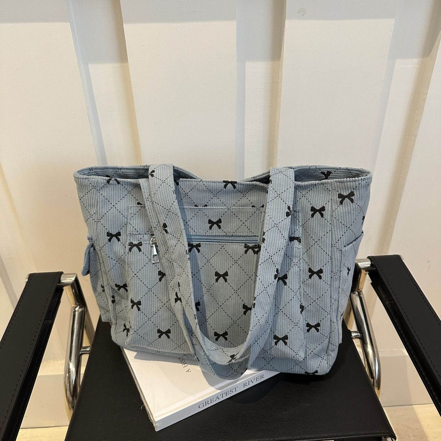 Buycenter Simple Stylish Underarm Tote Bag - Trendy Canvas Clutch - Buy Center