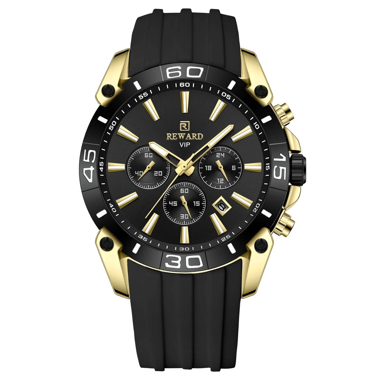 Buy Center Men's Quartz Chronograph Watch - Multifunction Three Eyes Design - Buy Center