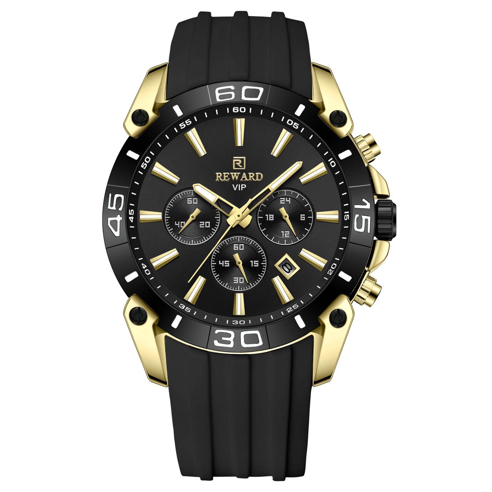 Buy Center Men's Quartz Chronograph Watch - Multifunction Three Eyes Design - Buy Center