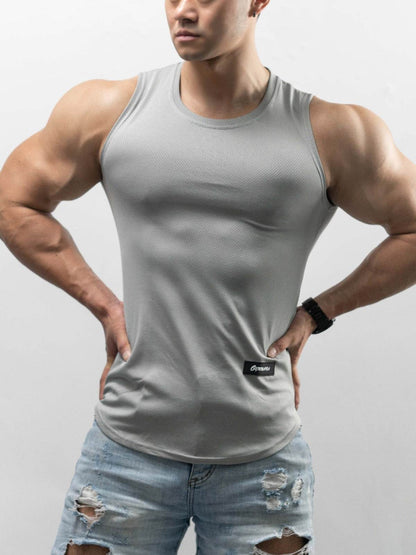 Buycenter Men's Ice Silk Sport T-shirt - Versatile Summer Vest in Various Colors - Buy Center