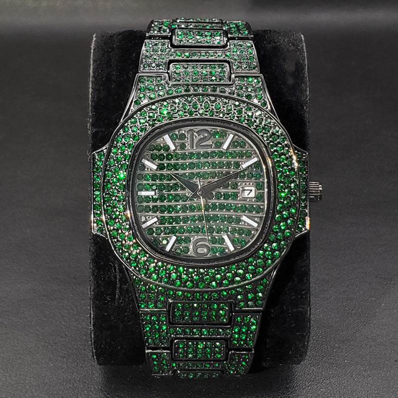 Buycenter Full Diamond Rap Hip Hop Watch - Trendy Urban Style 2025 - Buy Center