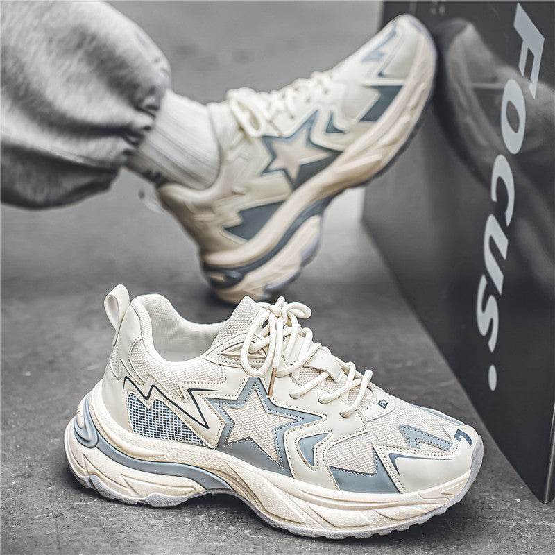 Thick Bottom Casual Daddy Shoes - Trendy Low Top for All-Day Comfort - Buy Center