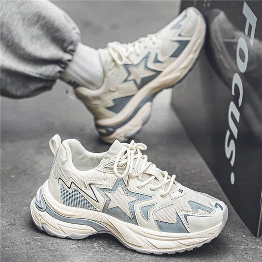 Thick Bottom Casual Daddy Shoes - Trendy Low Top for All-Day Comfort - Buy Center