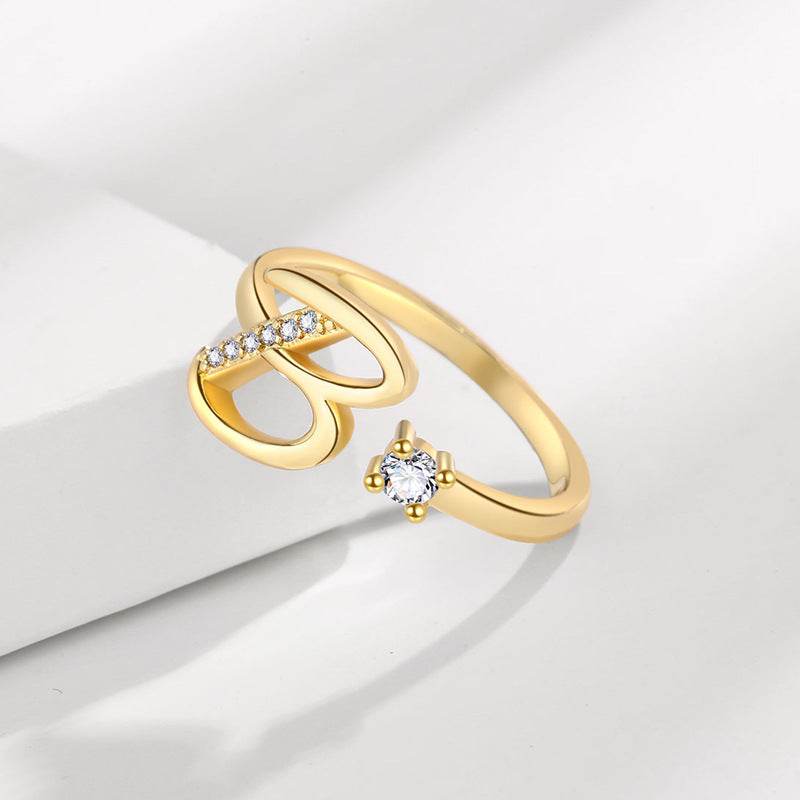 Buycenter 26 English Letters Fashion Ring - Affordable Luxury Jewelry - Buy Center