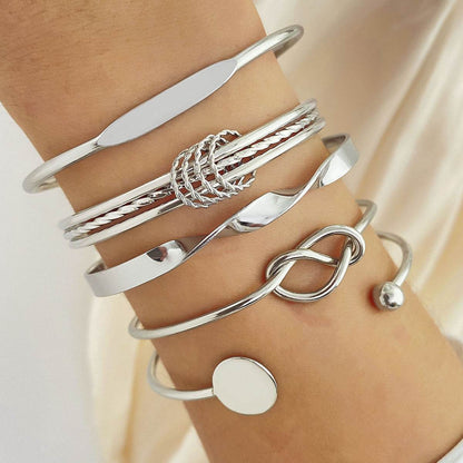 Buy Center Creative Hip Hop Bracelets - Twisted Alloy for Ladies - Buy Center