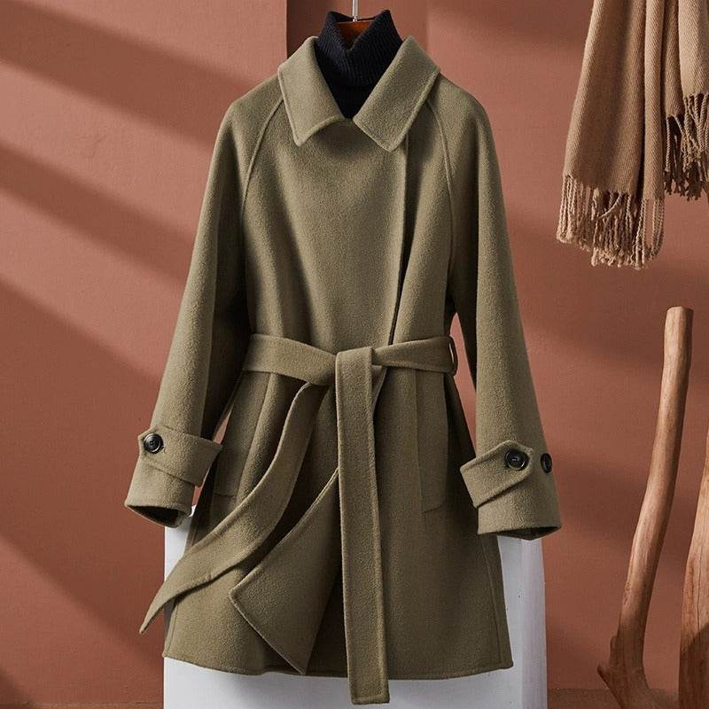 Buycenter Reversible Cashmere Coat for Women - Chic Loose Fit & Stylish - Buy Center