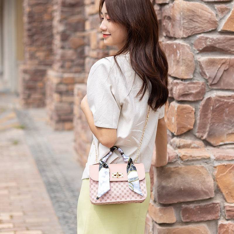 Trendy One-Shoulder PU Tote Bag - Stylish Fashion Scarf Design 2025 - Buy Center