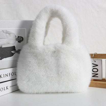 Buycenter Furry Cute Plush Rex Rabbit Hand Bag - Adorable & Stylish Clutch - Buy Center