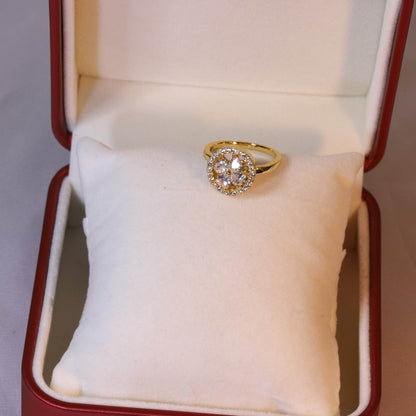 Buy Center Fully Jeweled Loving Heart Ring - Unique Temperamental Style - Buy Center